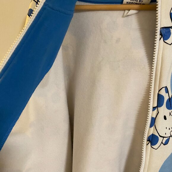 Kidrobot x Frank Kozik VINTAGE Polka Dot LARGE Labbit Zip Up Hoodie SZ XXL $180 - Picture 6 of 8
